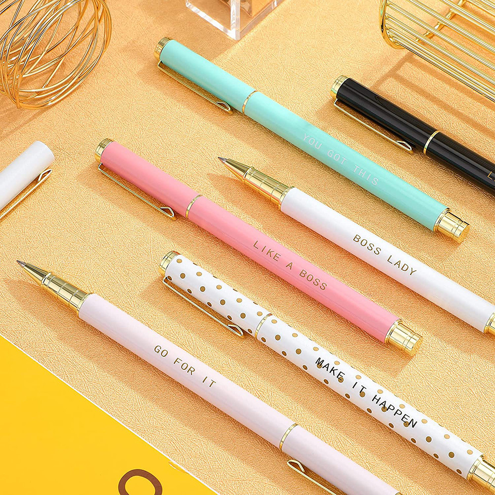 5成交500套可印logo金属签字笔套装厂家高级商务金属宝珠笔中性笔芯