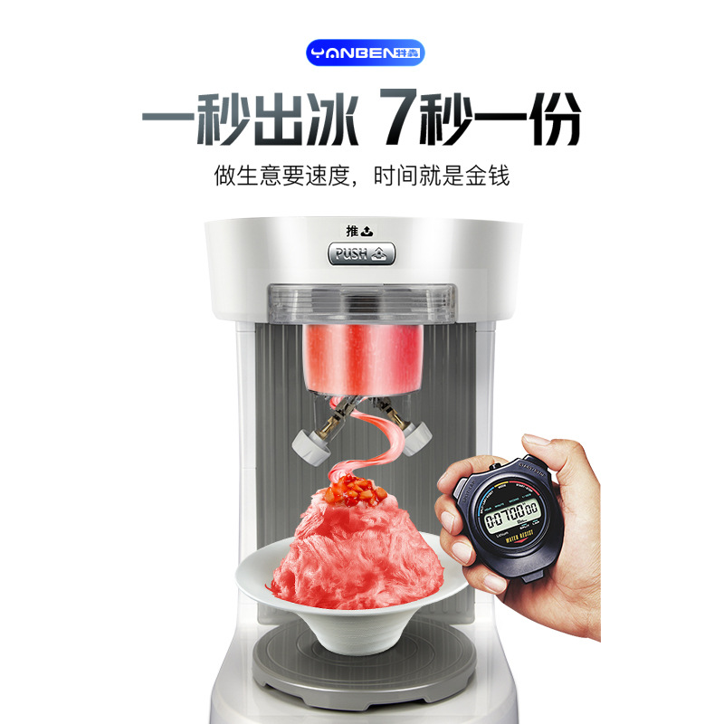 绵绵冰机商用奶茶店雪花冰沙冰大型全自动碎冰机电动刨冰机冰沙机