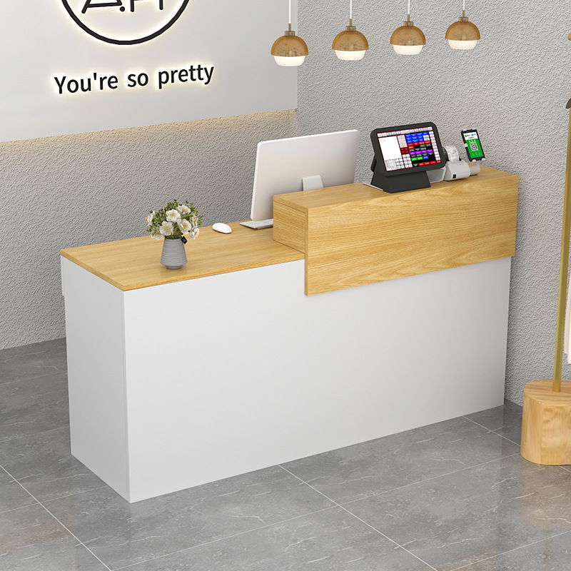 厂家批发简约现代收银台服装店柜台转角女装店铺美发店吧台小型前