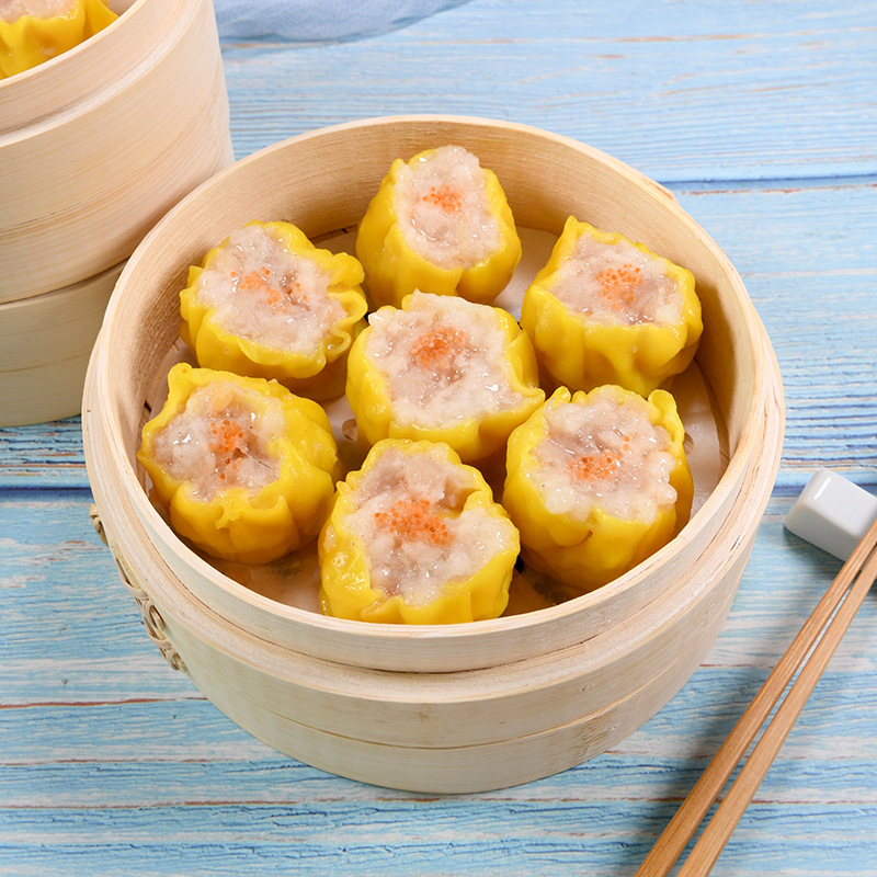 加藤利 鱼籽猪肉烧卖 广式酒楼茶餐厅粤式烧麦 早茶半成品批发