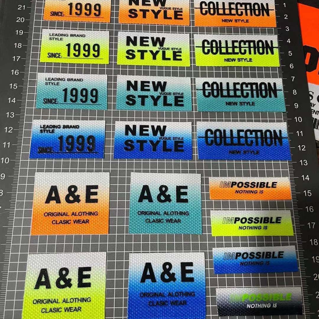 定制服装领标定做印花标臂章高密度织唛布唛家纺床垫标侧唛主唛袖