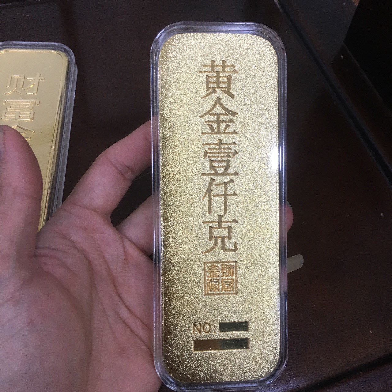 金条仿真样品 铜镀金财富金条投资金砖 金店银行柜台摆件直播金条