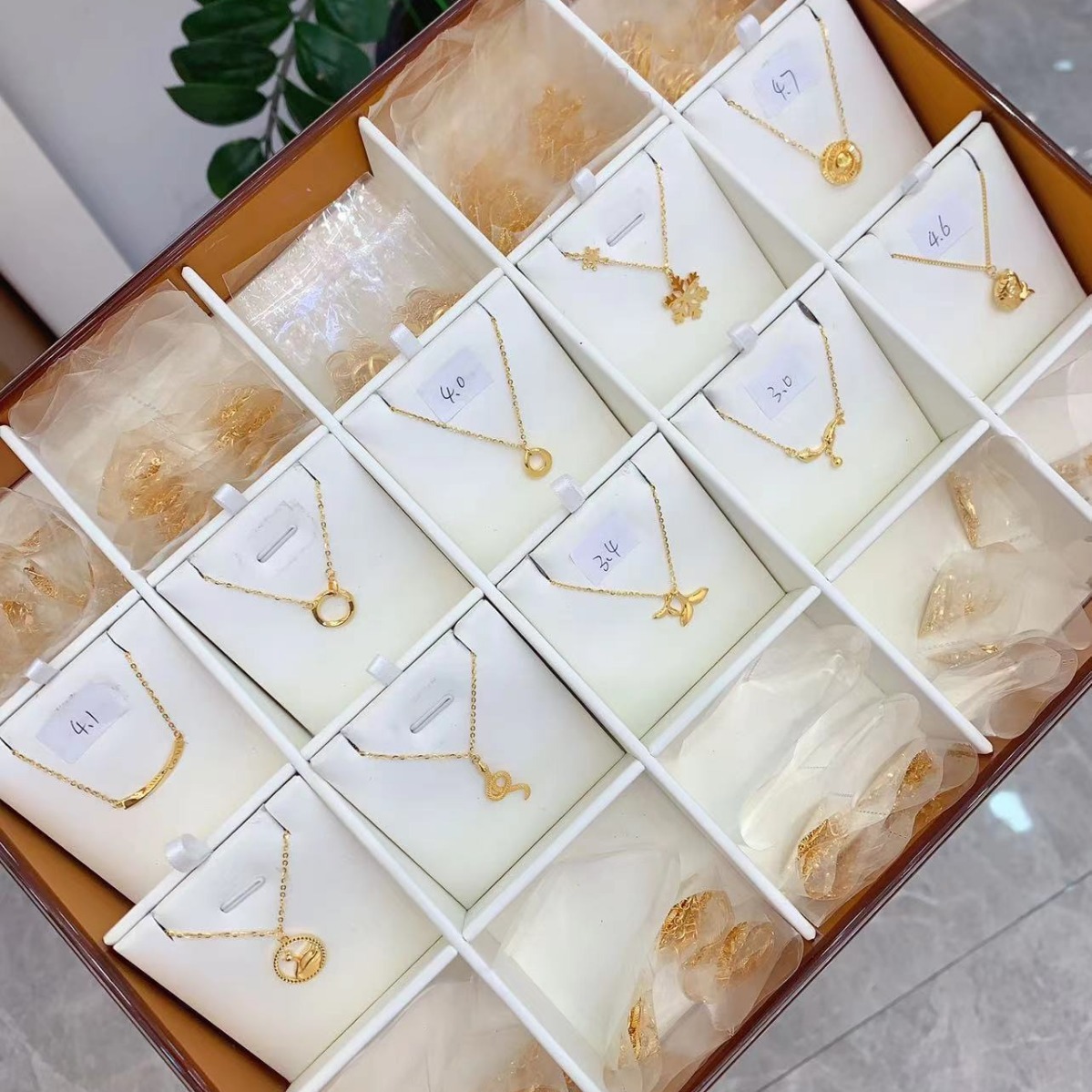 5g黄金项链999足金套链时尚新款纯金锁骨链女款节日礼物一件代发