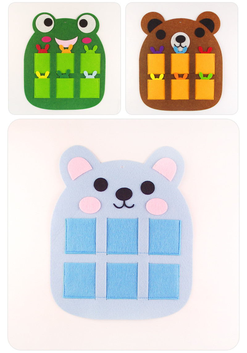 幼儿园晨检袋进区卡袋不织布幼儿园区域活动材料区角布置投放自制