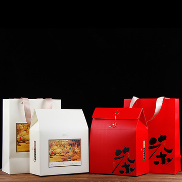 包装盒现货茶叶礼盒空盒高端彩盒纸盒盒子可装普洱茶红茶白茶