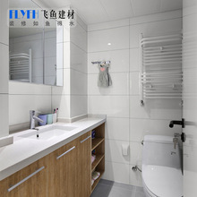极简风卫生间墙砖哑光亮光纯白瓷片300x600 北欧厨房厕所浴室瓷砖