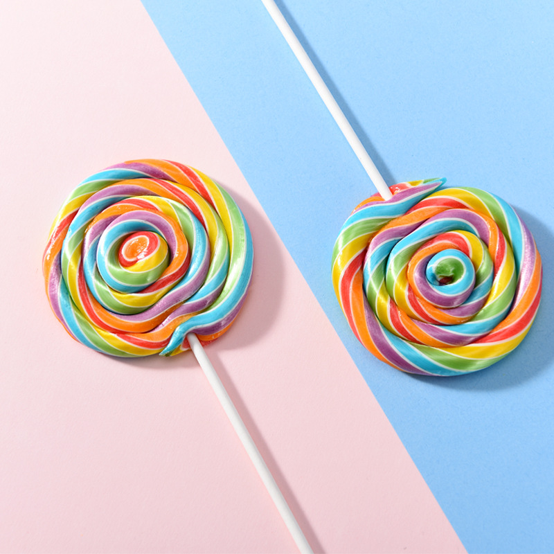 【手工】波板糖超大棒棒糖彩虹糖果礼盒装儿童七彩色
