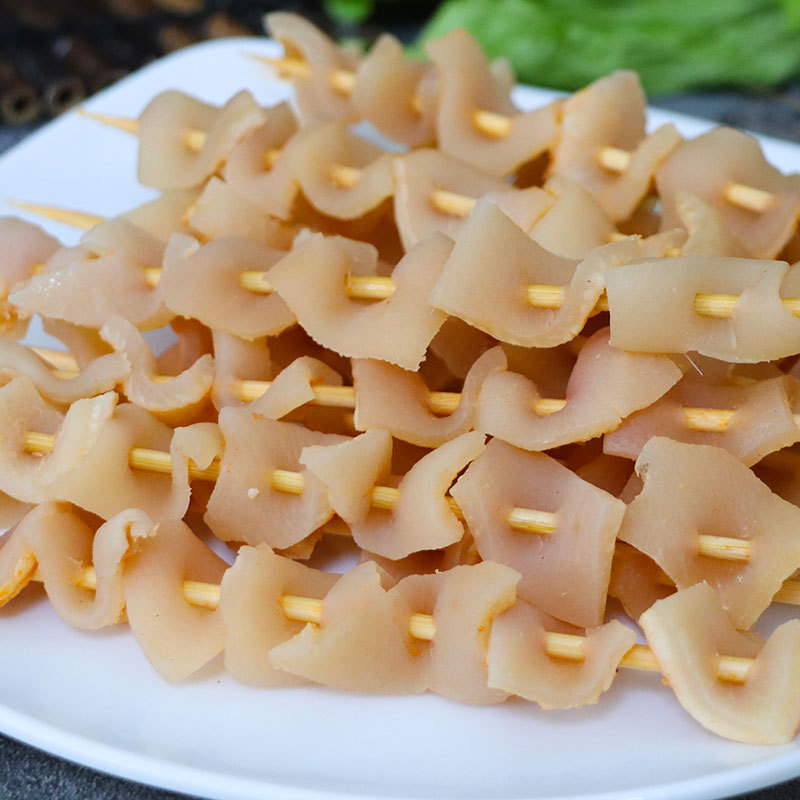 润佳塬椒香猪皮串调理猪肉大串bbq烧烤油炸铁板半成品食材20串/包