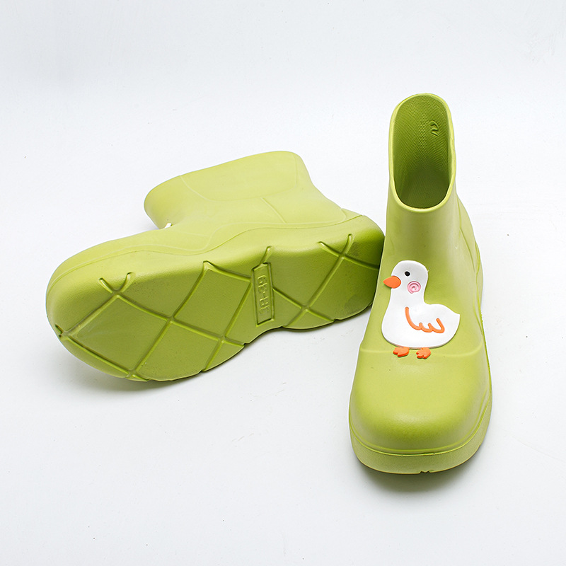 阿希哥mona网红同款雨鞋女夏季外穿时尚防水马丁雨靴中筒女款外穿