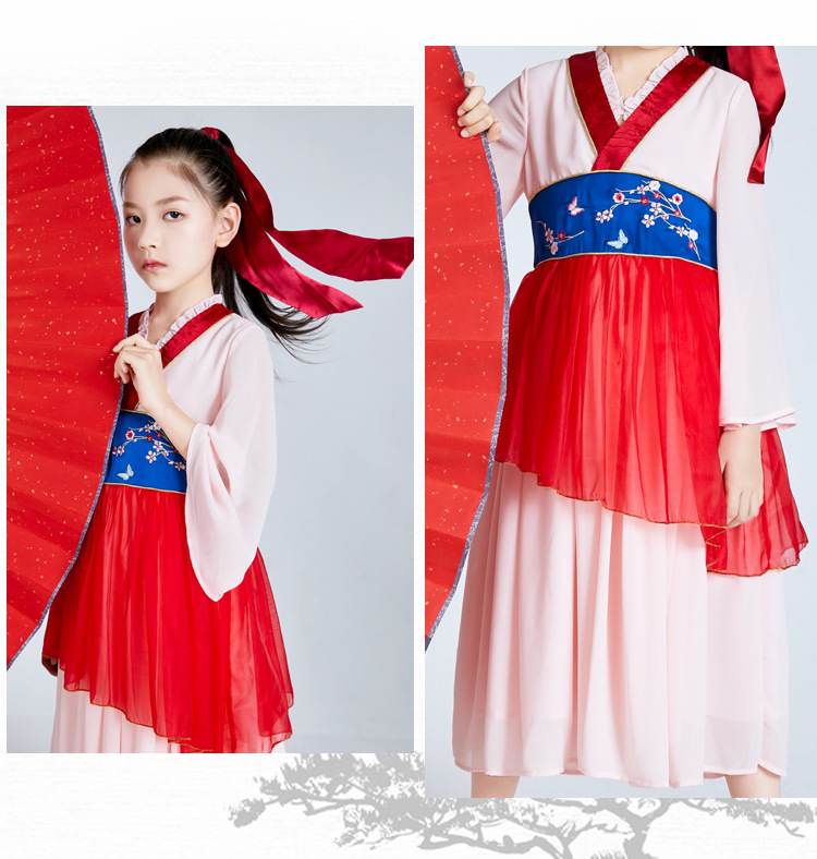 disney/迪士尼 花木兰公主魔法变装礼盒女童连衣裙套装儿童演出服