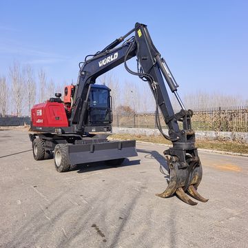 二手沃得抓木机 夹木机 个人一手轮抓 抓废铁一台 抓纸壳 抓垃圾