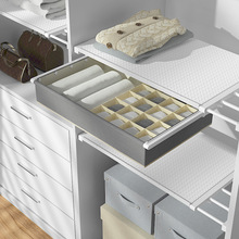 J7IB衣柜分层隔板卧室柜子伸缩塑料墙上免钉免打孔厨柜置物架架子