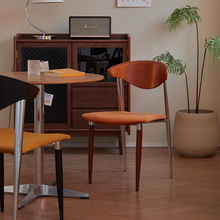 北欧ins复古实木餐椅设计师家用靠背椅中古书桌椅轻奢网红餐桌椅