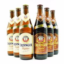 德国进口艾丁格黑/白啤酒 艾丁格黑/白啤啤酒500ml*12瓶