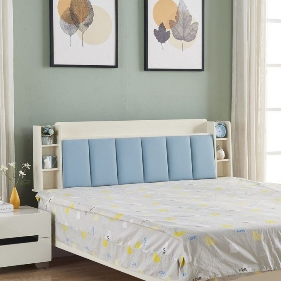 床头板软包多功能储物床头简约靠背免漆儿童经济型床头