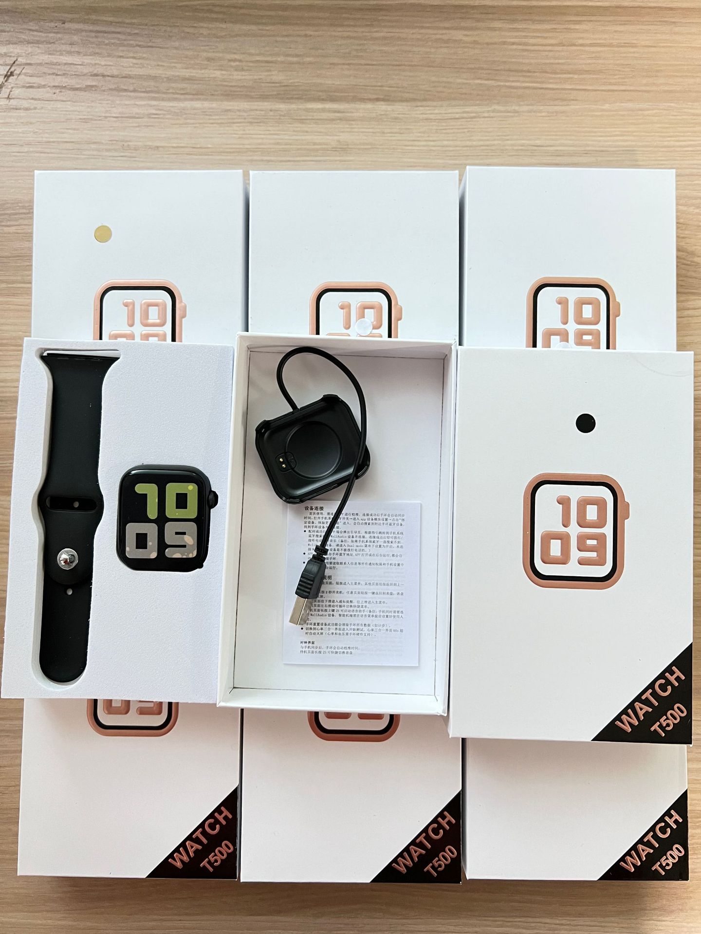 t500 智能蓝牙通话手表 运动计步心率血压睡眠多功能手环工厂直供