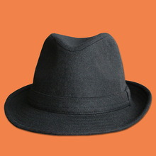 礼帽男中老年男士秋冬季加厚帽子毛呢礼帽老头帽老人帽子爸爸帽