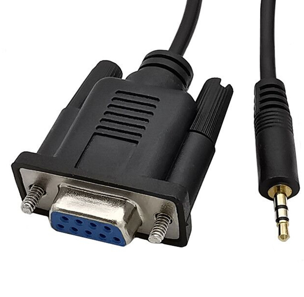 db9 rs232串口音频线db9母rs232转立体声dc2.5mm对讲机连接线