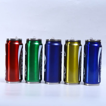 创意304不锈钢易拉罐便携双层真空保温杯个性带吸管随行可乐罐