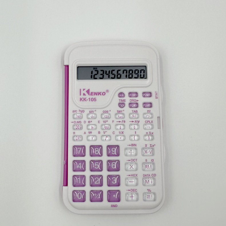 Color Function Kk105 Student Multi-Functional Science Electronic Calculator Examination Exclusive Factory Wholesale