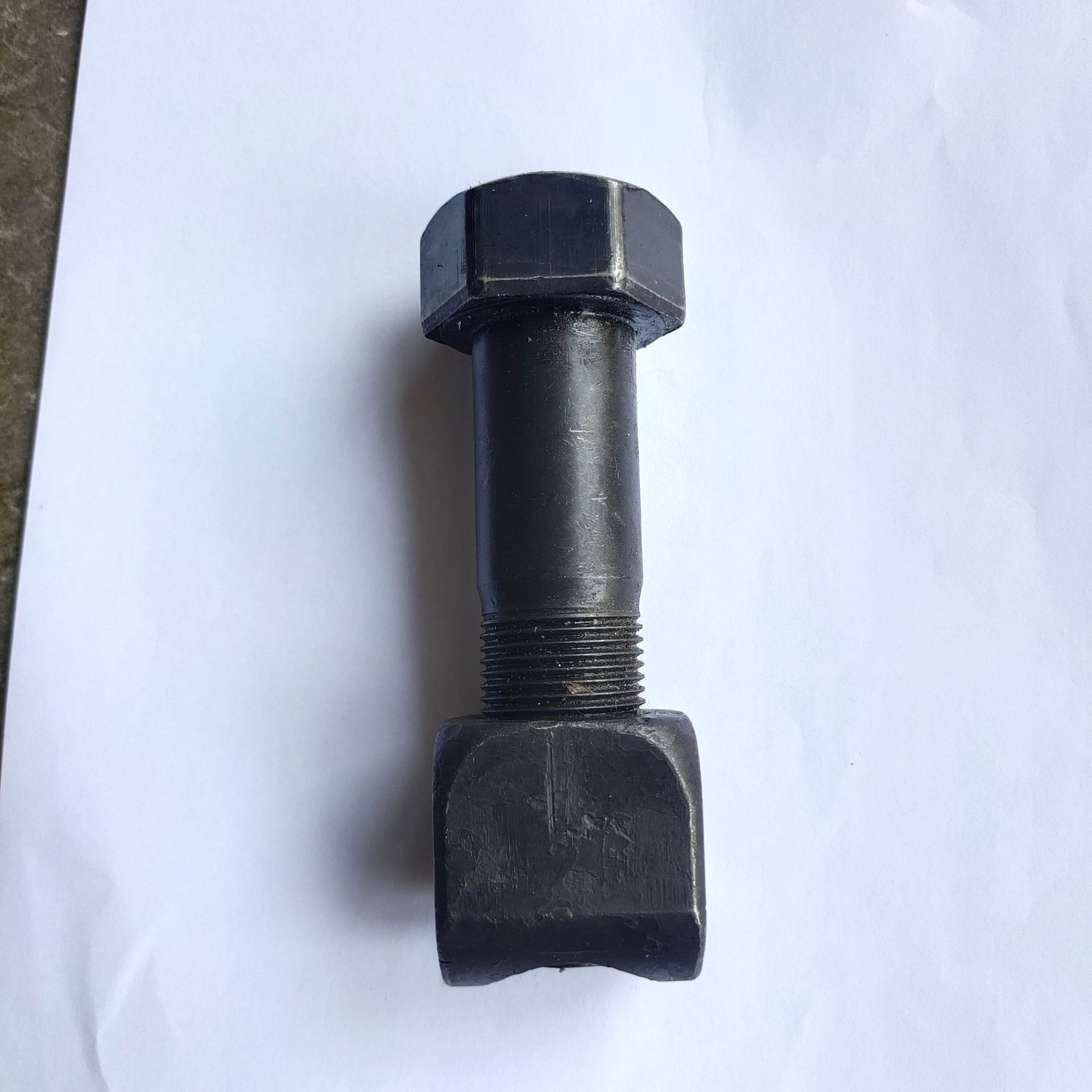 永年工厂制造挖掘机履带板螺栓 高强度外六角细扣螺丝 链板紧固件