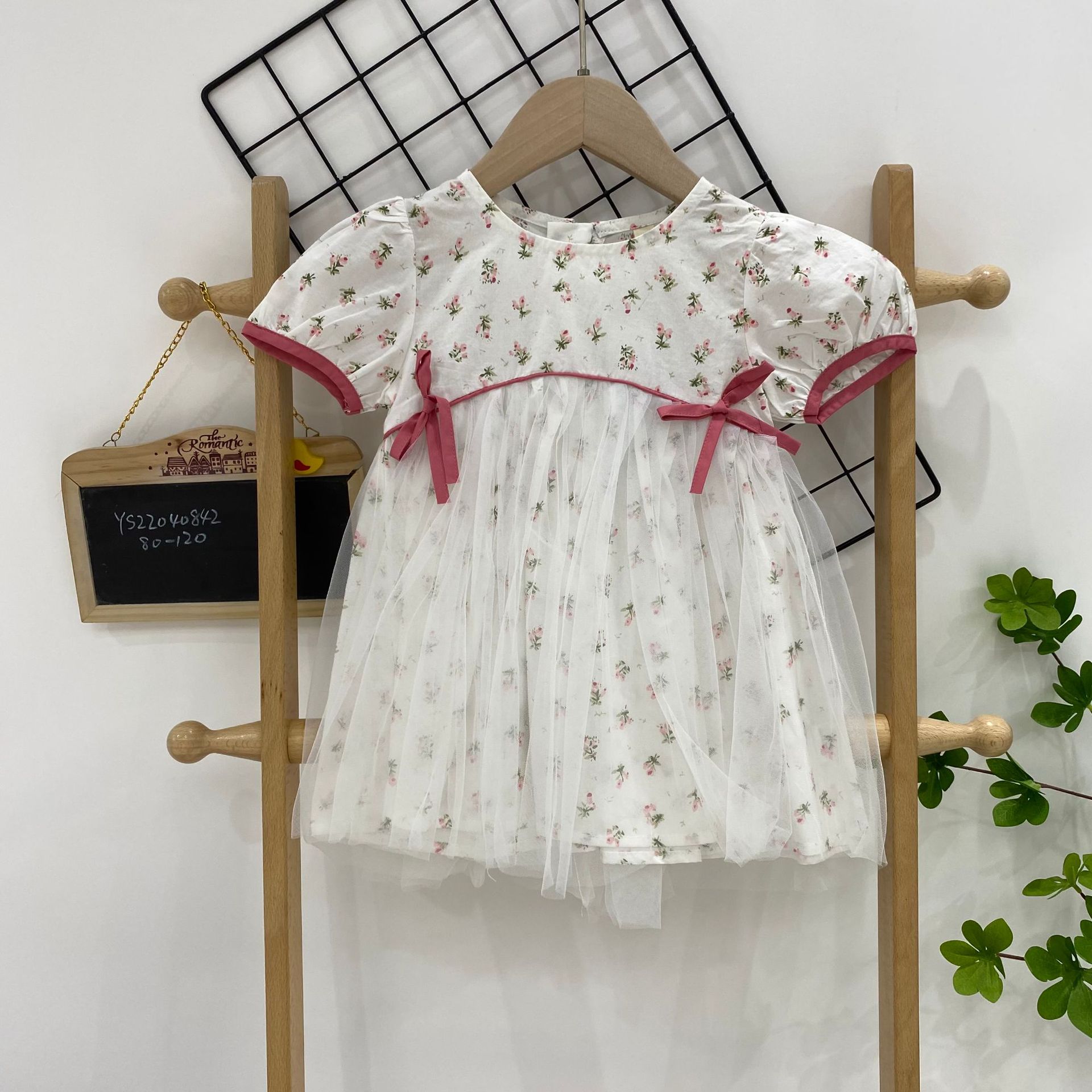 妈妈小尾巴品牌童装夏款韩版童裙 女童网纱连衣裙 小童裙子批发