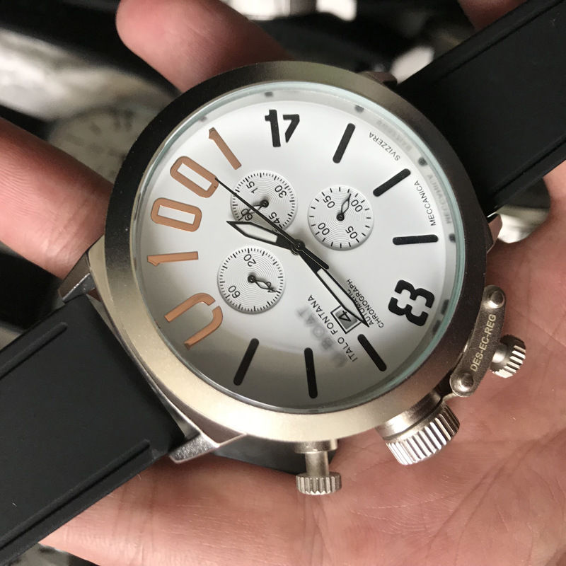 定制加工uboat大表盘时尚自动机械男表u1001多功能男士手表猛禽表