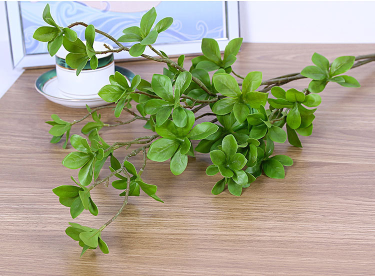 仿真植物仿真花 七星叶日本吊钟树叶假叶子 软装客厅装饰摄影道具