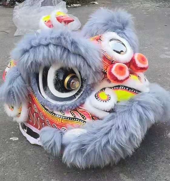 龙灯灯光狮羊毛南狮舞狮道具南狮醒狮舞龙舞狮道具佛山狮