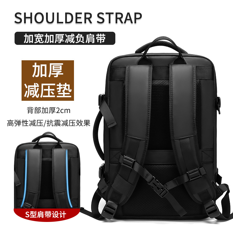 Cross-Border Expansion Backpack Business Waterproof Schoolbag Multifunctional Travel Bag Laptop Bag Men's Backpack Men's Bag