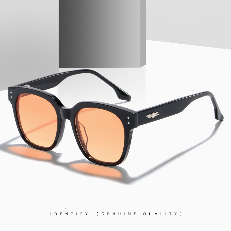 2024新款gm黑框眼镜女防蓝光板材眼镜韩版素颜可配近视眼镜潮批发