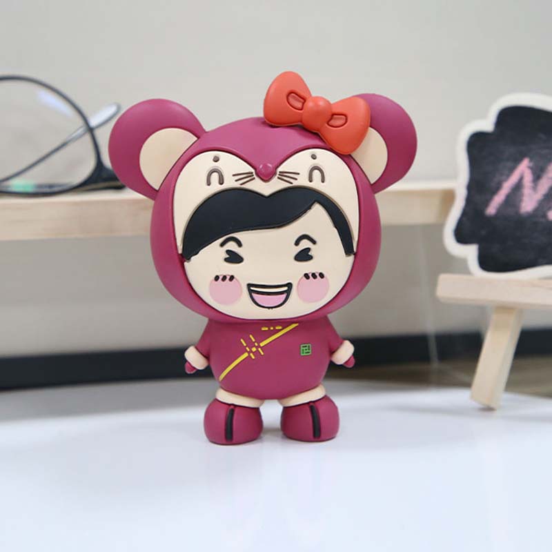 盲盒公仔定制玩偶卡通小手办吉祥物礼品pvc软胶潮玩树脂桌面摆件