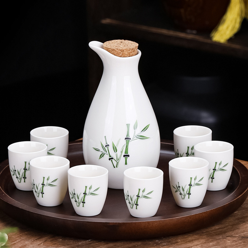 创意骨质陶瓷酒具套装中式白酒杯日式家用黄酒器酒赠送品现代简约