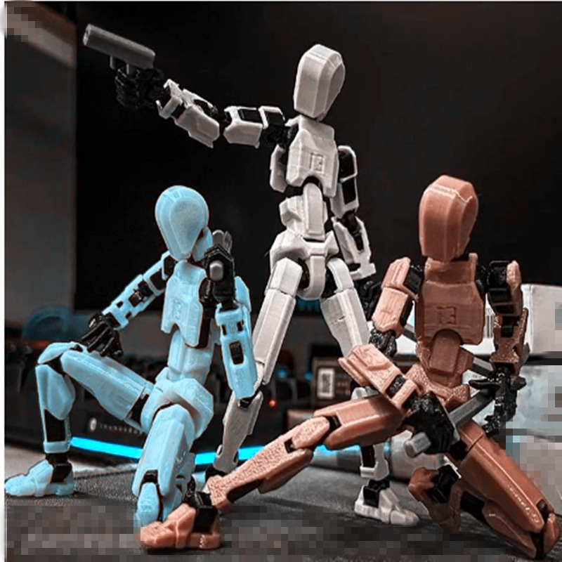 3d打印幸运13人偶活动关节人多关节可动美术绘画素描男孩组装玩具
