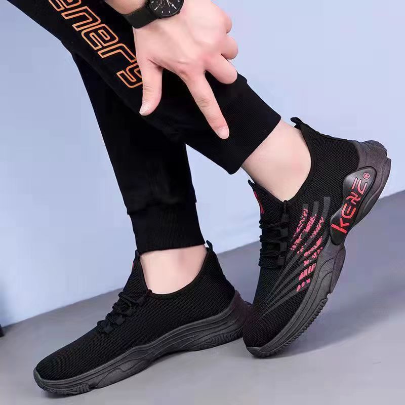 2022 √ New Old Beijing Male Sports Shoes Fashion Trend Student Korean Breathable Comfortable Running Shoes