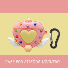 美少女魔法爱心AirPods1/2代保护套个性适用Pro3代蓝牙耳机软壳潮