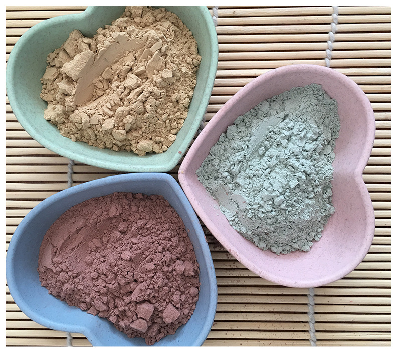 现货供应火山泥 泥灸 面膜 五大连池 深海矿物泥 五种颜色