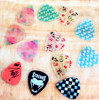 Playing guitar Ukulele Paddles translucent Noctilucent Printing Paddles 0.71mm Paddles