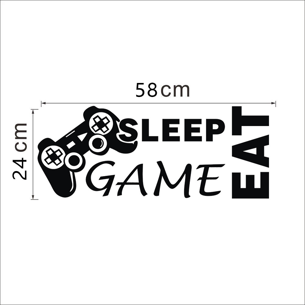 昆尚跨境多款游戏机手柄gams多款墙贴客厅卧室儿童房乙烯基装饰画