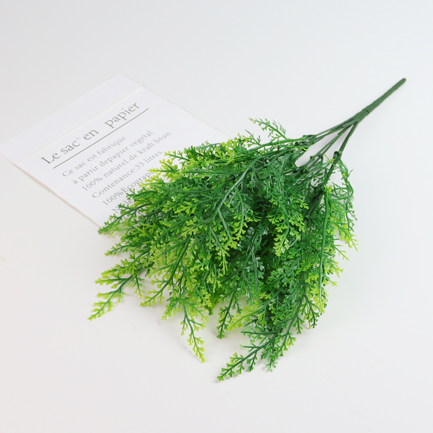 塑料仿真花文松草七头米碎叶假花绿植盆栽植物墙配材人造花装饰品