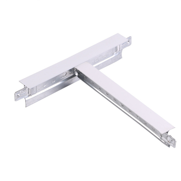 平面烤漆龙骨 t型平面烤漆龙骨厂家t型天花吊顶建材轻钢龙骨定制