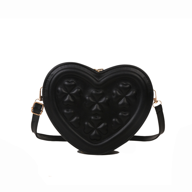 This Year's Popular Cute Fashion Heart-Shaped Small Bag for Women Winter 2022 New Trendy Western Style Chain Shoulder Messenger Bag