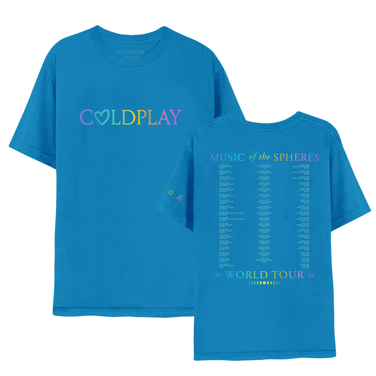 2024酷玩乐队世界巡回演唱会t恤coldplay同款y2k欧美男女街潮外套