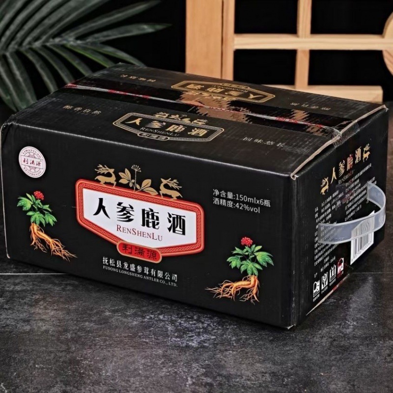 人参鹿鞭酒鹿尾酒男性滋补养生酒42度小瓶白酒整箱批发-阿里巴巴