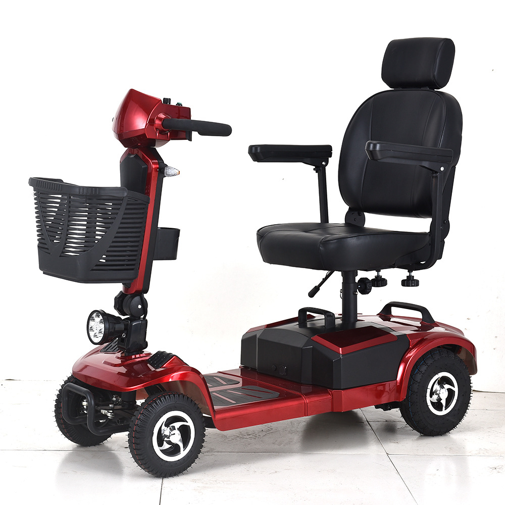 老年代步车四轮电动老人残疾人电瓶车老年人双人家用助力车可折叠