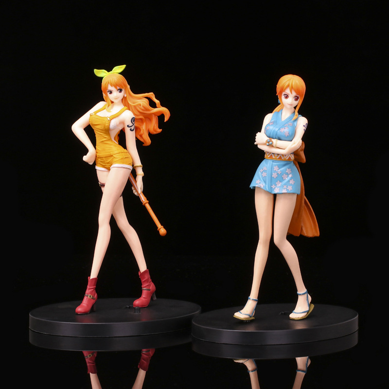 2款海贼王手办 动漫周边卡通和服娜美公仔玩具蛋糕摆件-阿里巴巴