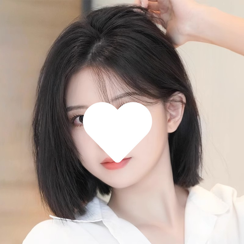 批发短发假发女全头套式夏季自然仿真透气中分刘海减龄波波头短款