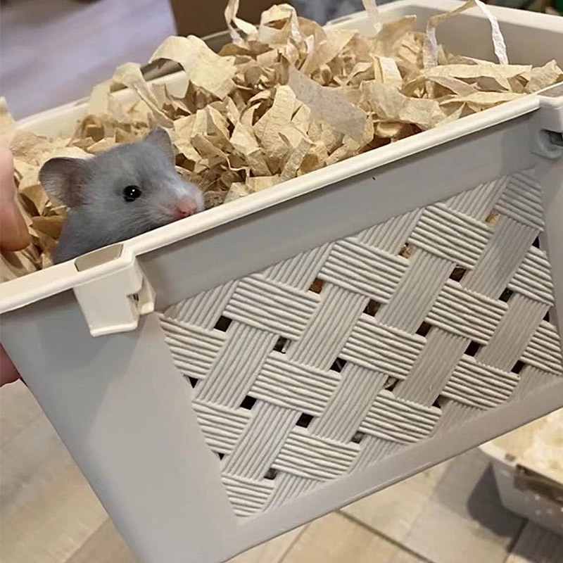 仓鼠金丝熊收纳运输盒收纳箱运输箱老鼠冬季收纳盒