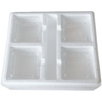 蓝莓泡沫箱子1斤2斤装蓝莓快递专用125g包装盒枸杞打包盒保鲜泡沫