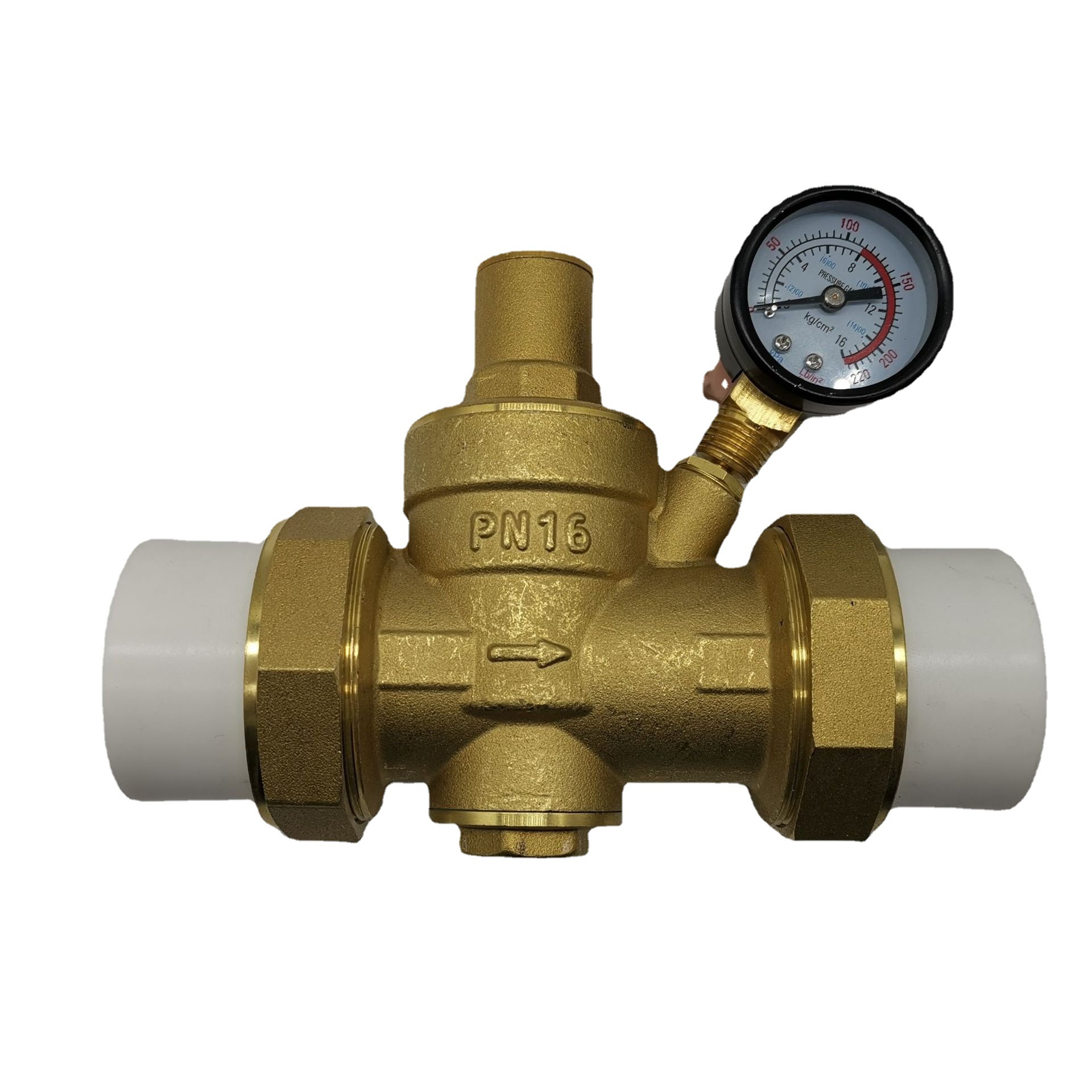 加厚双活接ppr减压阀ppr减压阀防泄漏减压阀黄铜双活接热熔减压阀